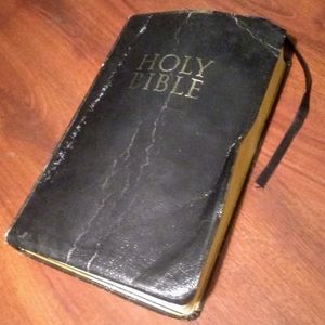 Handsome Vintage Leather-Bound Bible by Zondervan
